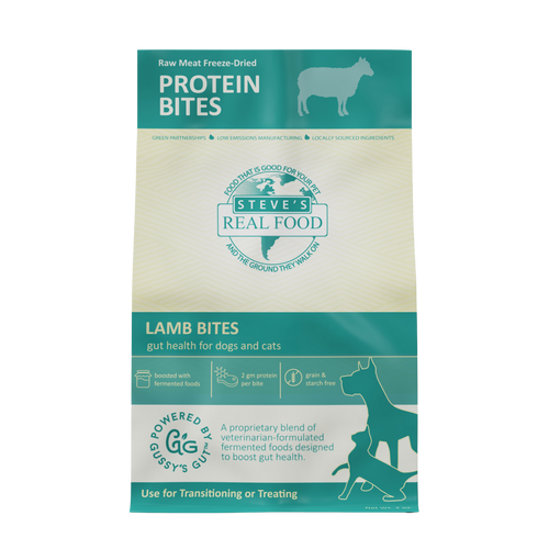 Steve's Lamb Protein Bites – Freeze-Dried Gut Health Treats for Dogs and Cats (4 oz)