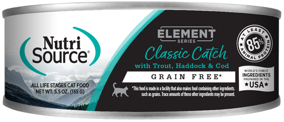 NutriSource® Classic Catch Grain Free Trout, Haddock & Cod Blend Canned Cat Food