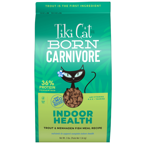 Tiki Cat® Born Carnivore® Indoor Health Trout & Menhaden Fish Meal Recipe (3 LB)