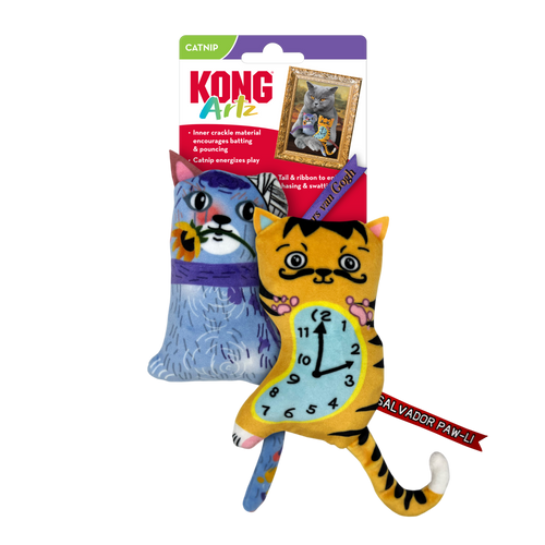 KONG Artz Picasso / Van Gogh Catnip Cat Toy 2 Pack