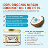 CocoTherapy Virgin Coconut Oil USDA Certified Organic Coconut Oil for Dogs, Cats, & Birds (8 oz Glass Jar)