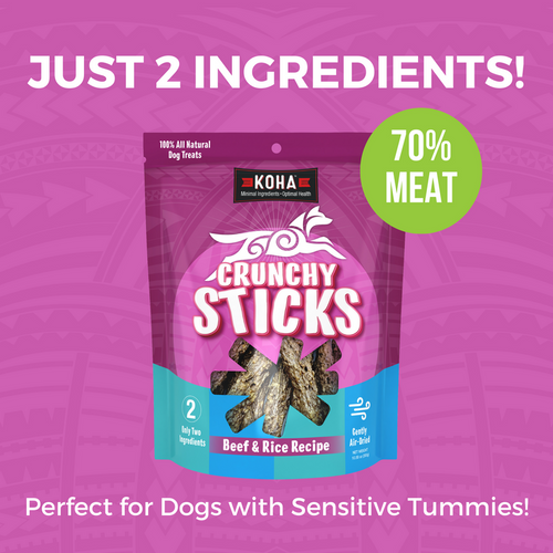 Koha Crunchy Sticks Beef & Rice Recipe