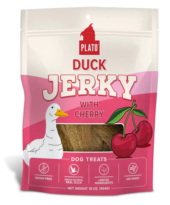 Plato Duck Jerky with Cherry Recipe Dog Treats