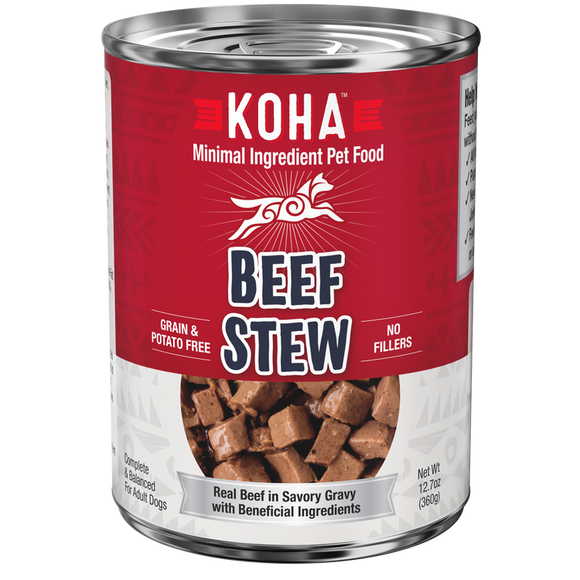 Koha Minimal Ingredient Beef Stew for Dogs (12.7 oz)