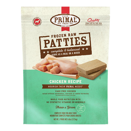 Primal Pet Foods Canine Raw Frozen Patties