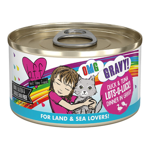 Weruva BFF Oh My Gravy Duck & Tuna Lots-O-Luck! Dinner in Gravy Canned Cat Food