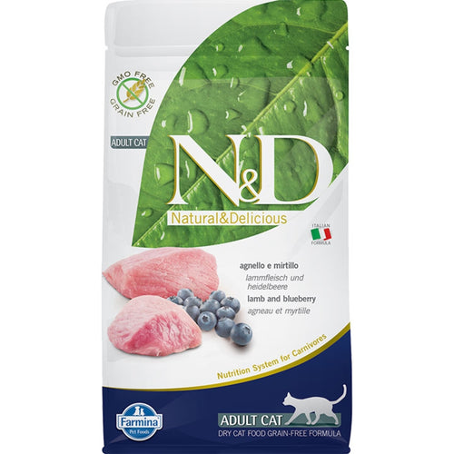 Farmina N&D Prime Formula Lamb & Blueberry Adult Cat Food
