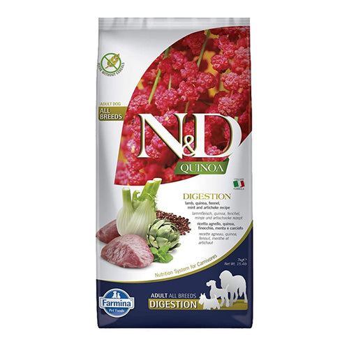 Farmina N&D Quinoa Digestion Lamb Medium & Maxi Dry Dog Food