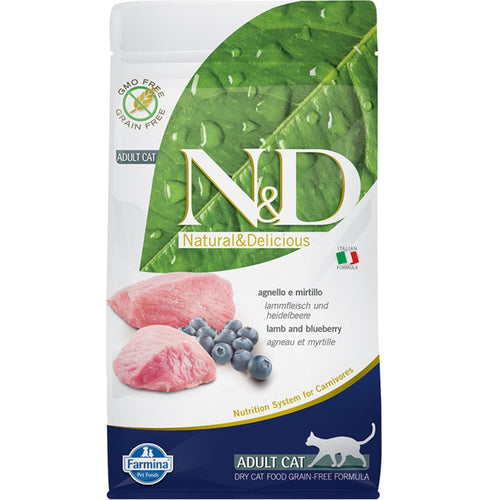 Farmina N&D Prime Formula Lamb & Blueberry Adult Cat Food