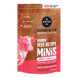 Bones & Co. Barkin' Beef Recipe Raw Frozen Mini Patties Dog Food