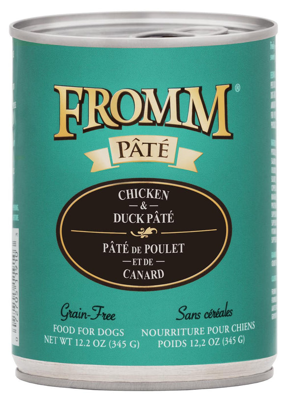 Fromm Grain-Free Chicken & Duck Pâté Dog Food (12.2 oz, Case of 12)