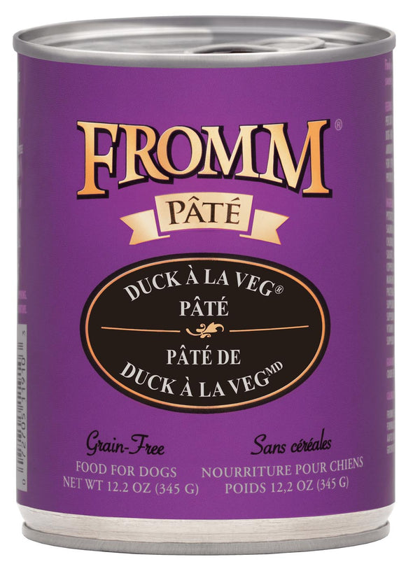 Fromm Grain-Free Duck À La Veg® Pâté Dog Food (12.2 oz, Case of 12 Cans)