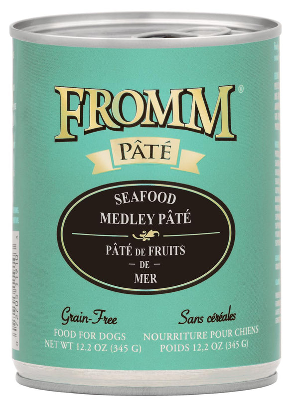 Fromm Grain-Free Seafood Medley Pâté Dog Food (12.2 oz, Case of 12 Cans)