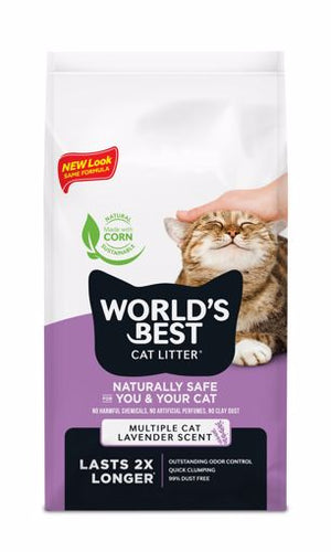 World's Best Lavender Scented Multiple Cat Clumping Formula Cat Litter