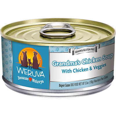Weruva Grain Free Grandma's Chicken Soup With Chicken & Veggies Canned Dog Food