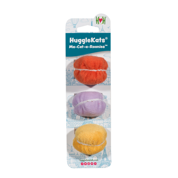 HuggleKat Ma-Cat-a-Roonies 3pk