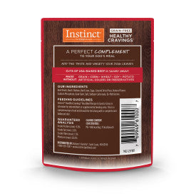 Nature's Variety Instinct Healthy Cravings Beef Wet Dog Food Topper