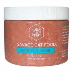 Savage Cat Food Rabbit + Lamb Tubs