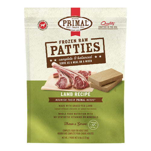 Primal Pet Foods Canine Raw Frozen Patties