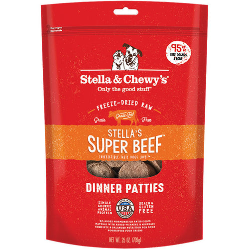 Stella & Chewy's Stella's Super Beef Freeze-Dried Dinner Patties Dog Food