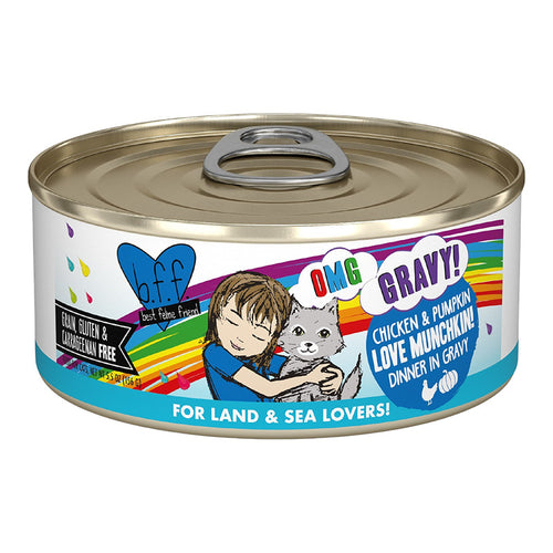 Weruva BFF Oh My Gravy Love Munchkin Grain Free Chicken & Pumpkin in Gravy Canned Cat Food