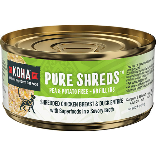 KOHA Cat Pure Shredded Chicken & Duck 2.8oz
