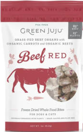 Green Juju Beef Red Freeze Dried Whole Food Bites