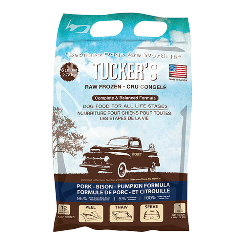 Tucker's Pork, Bison, Pumpkin Frozen Dog Food