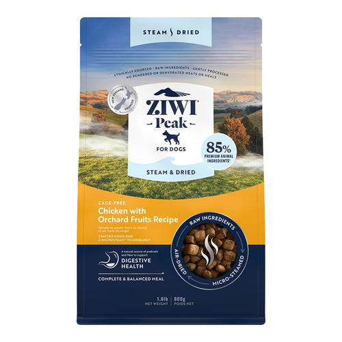 Ziwi Peak Steam & Dried Chicken with Orchard Fruits Recipe Dog Food