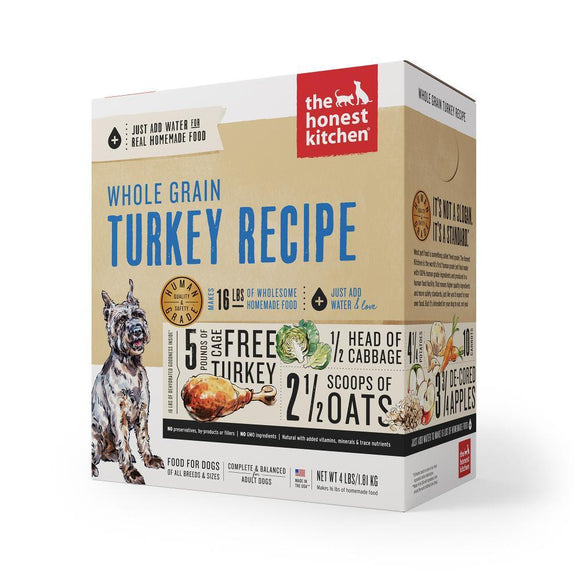 The Honest Kitchen Whole Grain Turkey Recipe Dehydrated Dog Food