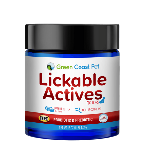 Green Coast Pet Lickable Actives Probiotic & Prebiotic for Dogs