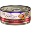 Wellness Signature Selects Grain Free Natural Skipjack Tuna with Wild Salmon Entree in Broth Wet Canned Cat Food