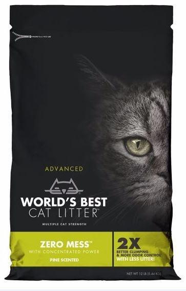 World's Best Zero Mess Pine Scented Cat Litter