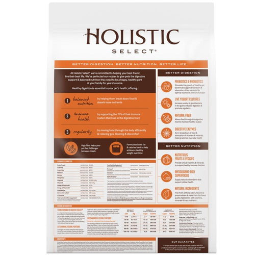 Holistic Select Natural Grain Free Chicken Meal and Pea Weight Management Dry Dog Food