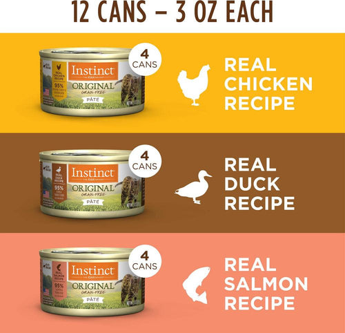 Nature's Variety Instinct Grain-Free Recipe Variety Pack Canned Cat Food