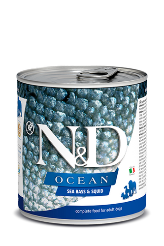 Farmina N&D Ocean Sea Bass & Squid Wet Dog Food