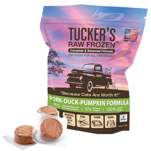 Tucker's Pork-Duck-Pumpkin Raw Frozen Cat Food