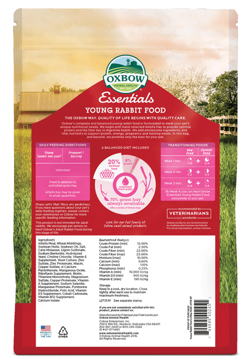 Oxbow Essentials - Young Rabbit Food