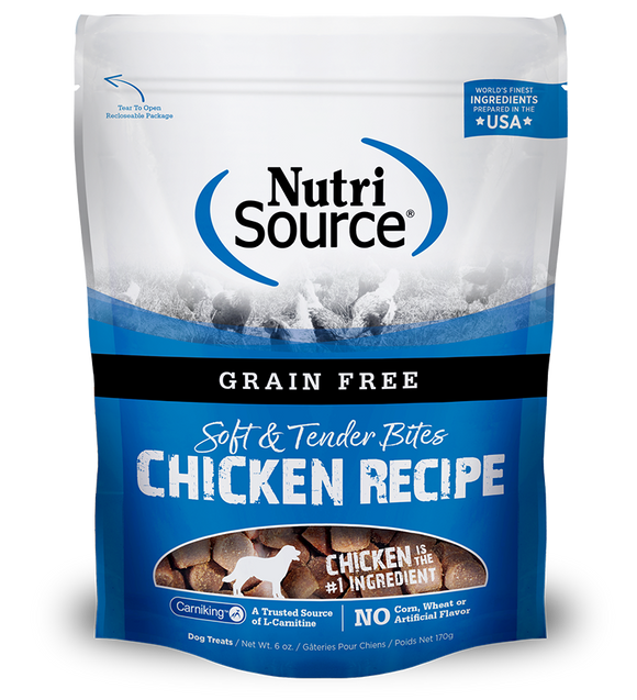 NutriSource® Grain-Free Chicken Bites Dry Dog Treat