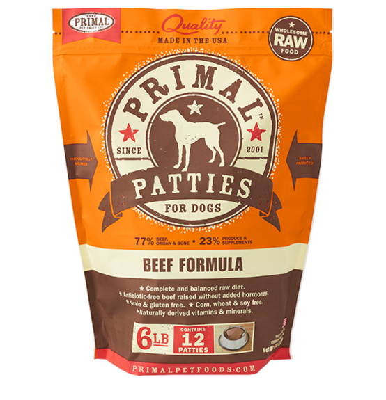 Primal Pet Foods Canine Raw Frozen Patties