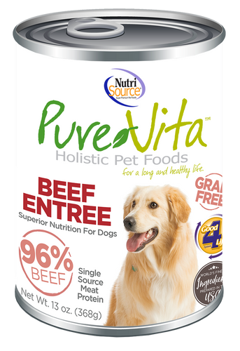 NutriSource® PureVita™ Grain Free Real Beef Entree Canned Dog Food