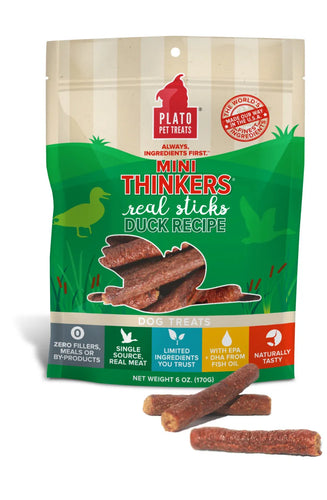 Plato Mini Thinkers Duck Meat Stick Dog Treats