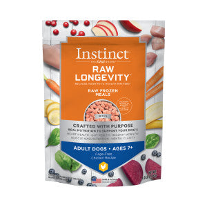 INSTINCT RAW LONGEVITY FROZEN BITES CAGE-FREE CHICKEN RECIPE FOR ADULTS 7+