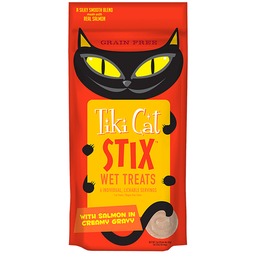 Tiki Cat® STIX™ Grain Free Wet Treats with Salmon in Gravy